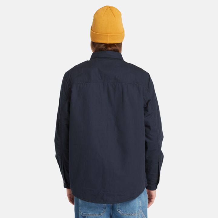 Windham Fleece-lined Overshirt for Men in Navy