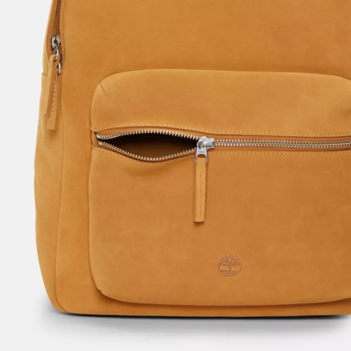 Tuckerman Suede Backpack in Dark Yellow