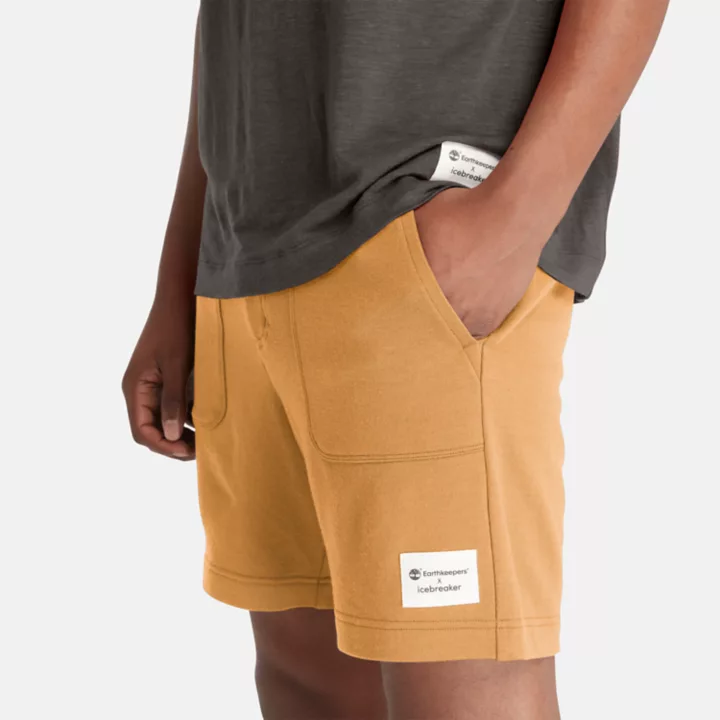 Timberland x Icebreaker Merino Terry Chino Shorts for Men in Yellow