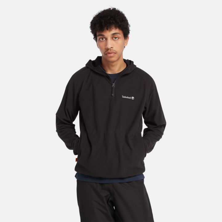 Polartec Fleece Hoodie for Men in Black