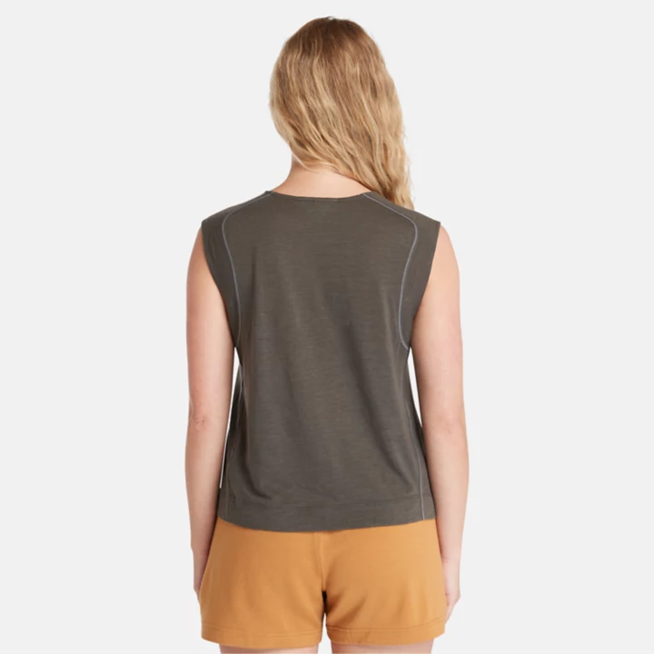 Timberland  x Icebreaker Merino Sleeveless Top for Women in Dark Grey