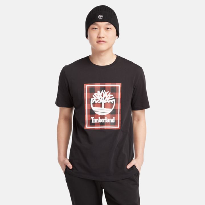 Short Sleeve Buffalo T-Shirt for Men in Black