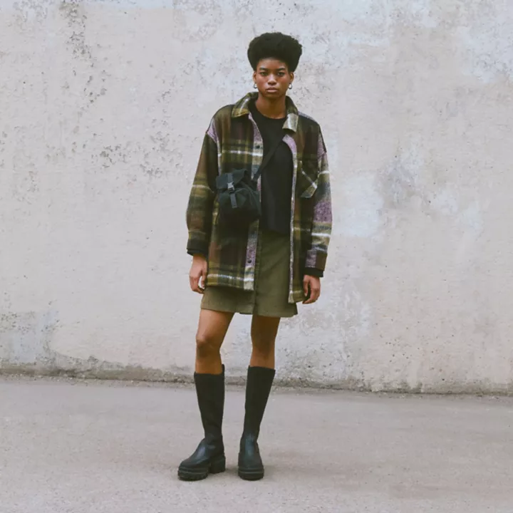 Canvas Backpack for Women in Black