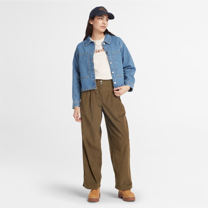 Chore Hemp Denim Jacket for Women in Blue