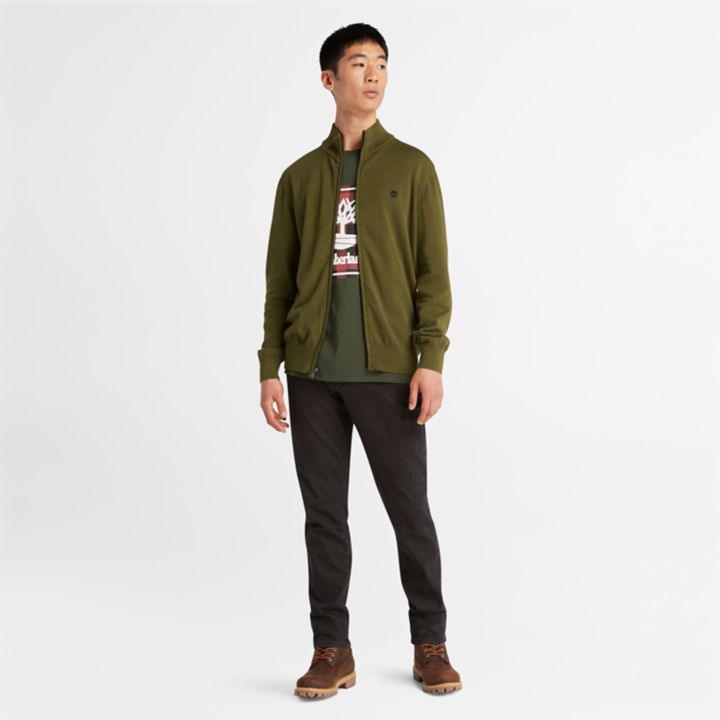 Williams River Full-zip Jumper for Men in Green