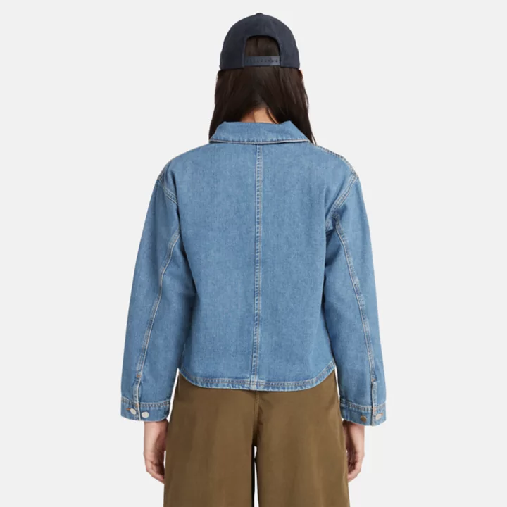 Chore Hemp Denim Jacket for Women in Blue