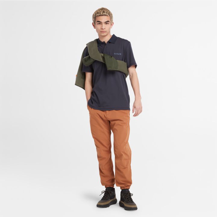 Wicking Polo Shirt for Men in Navy