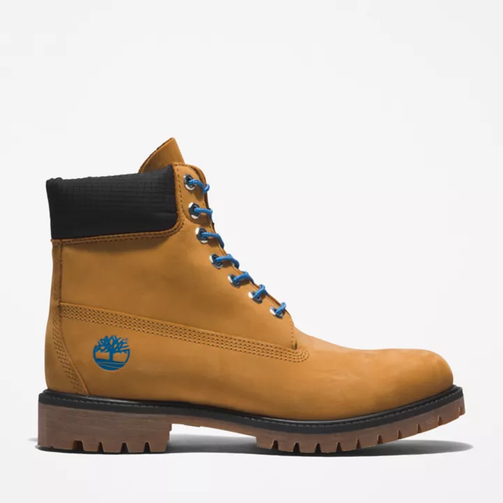 Bottine 6-inch Timberland Premium pour homme en jaune/bleu