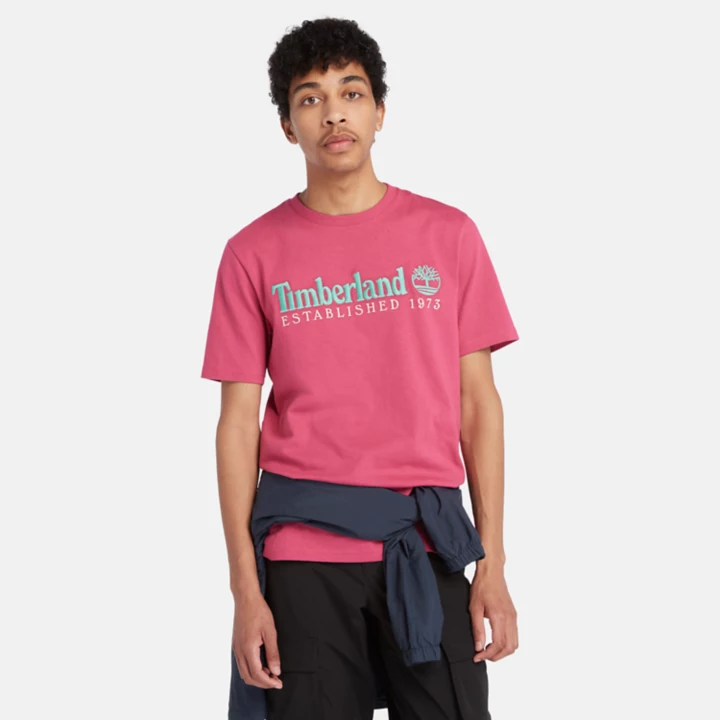 Est. 1973 Crew T-Shirt for Men in Pink