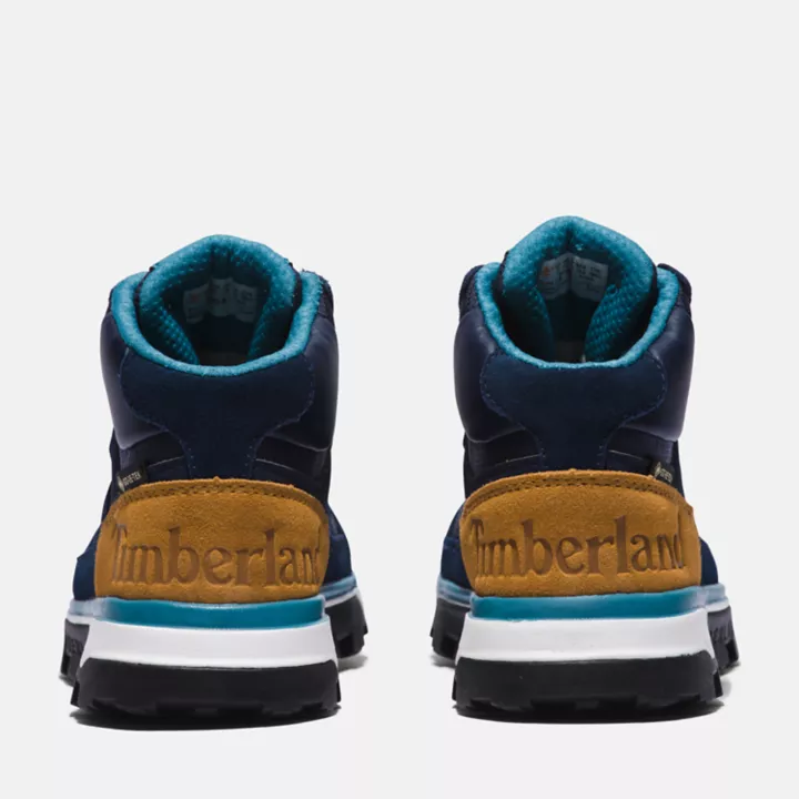 Trail Trekker Waterproof Hiking Boot for Youth in Navy