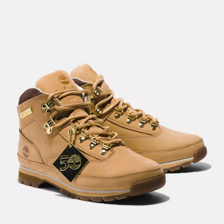 Timberland 50th Edition Butters Euro Hiker Mid Leather Boot for Men in Golden Butter