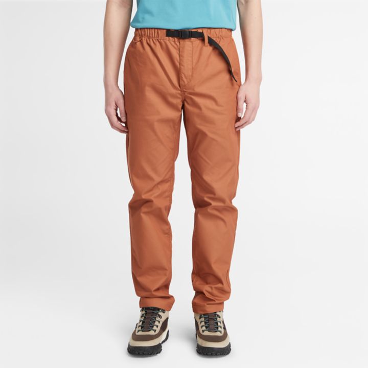 Comfort Stretch Trousers for Men in Brown