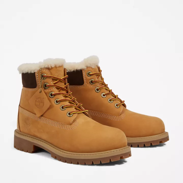 Timberland Premium 6 Inch Winter Boot for Junior in Yellow