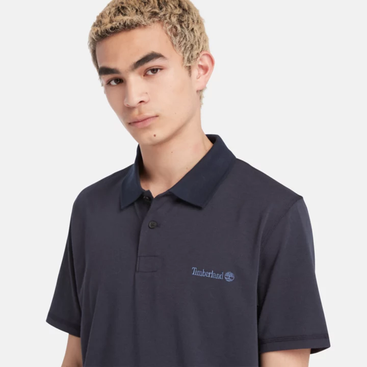 Wicking Polo Shirt for Men in Navy