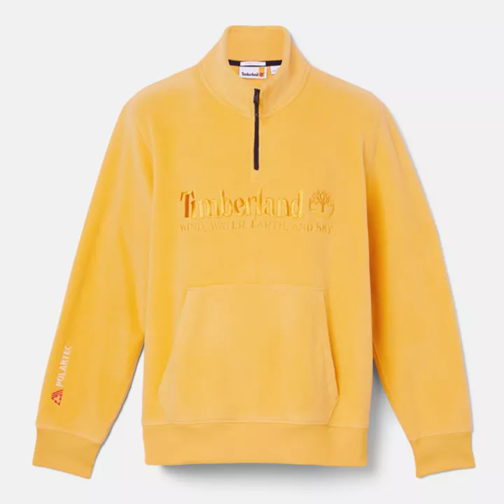 Polartec 200 Series Half-zip Fleece for Men in Yellow