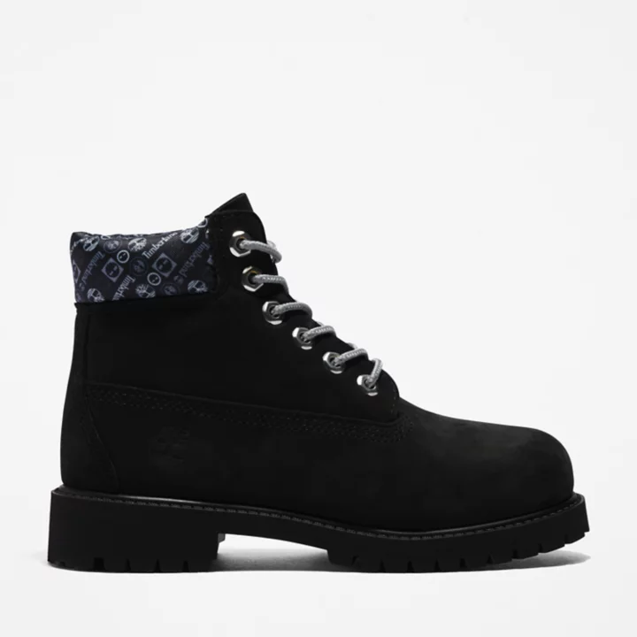Timberland Premium 6 Inch Boot for Youth in Black