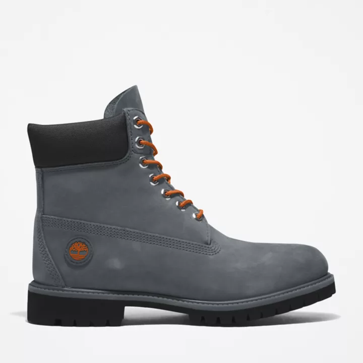 Bottine 6-inch Timberland Premium pour homme en gris/orange