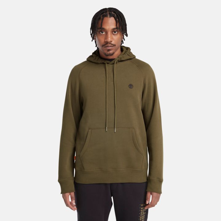 Exeter River Hoodie Sweatshirt for Men in Dark Green