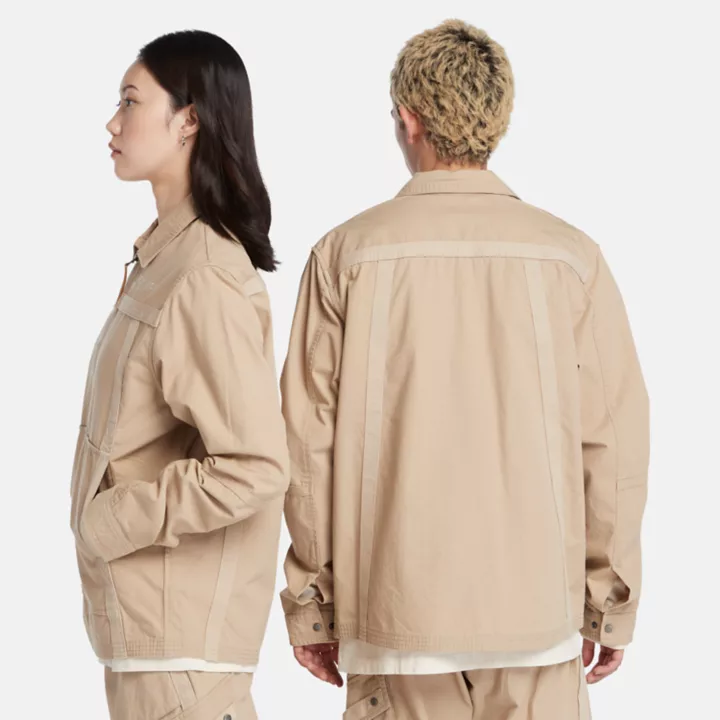 All Gender Earthkeepers by Raeburn Overshirt in Beige