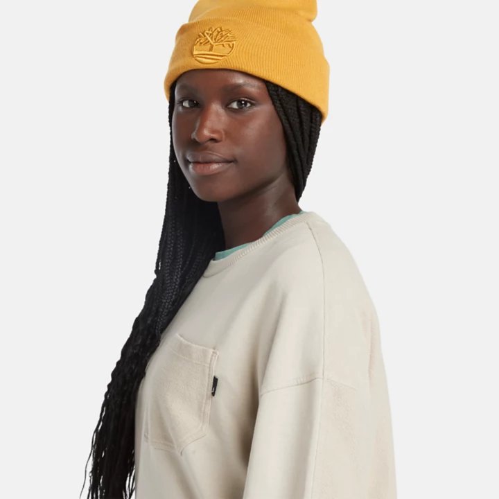 Textured Crew Sweatshirt for Women in Beige