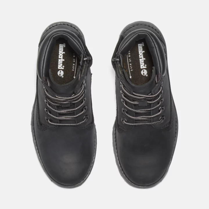 Courma 6 Inch Side-Zip Boot for Youth in Black