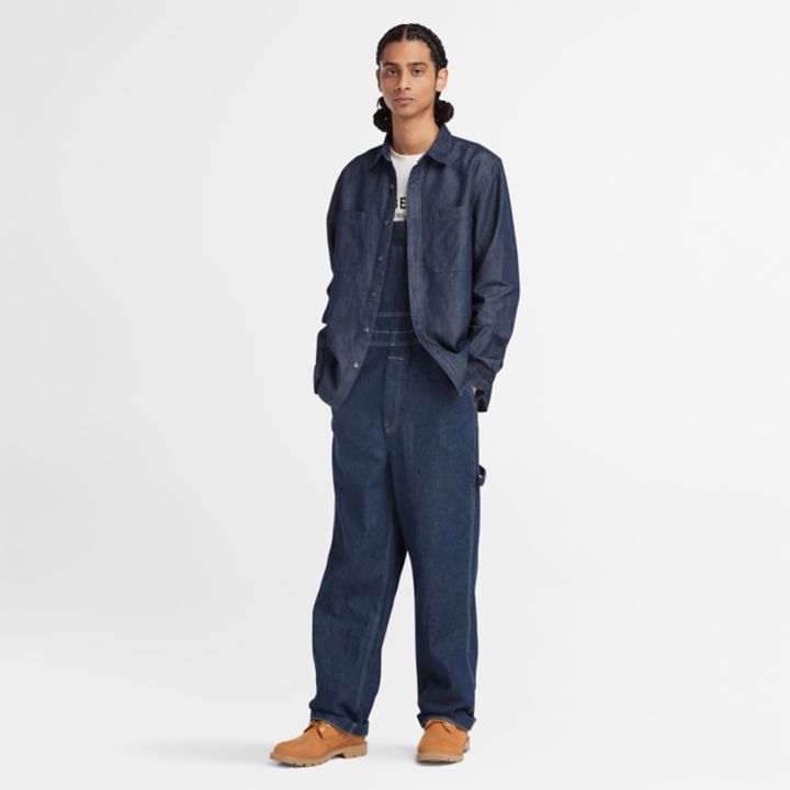 Windham Cotton Hemp Denim Shirt for Men in Indigo