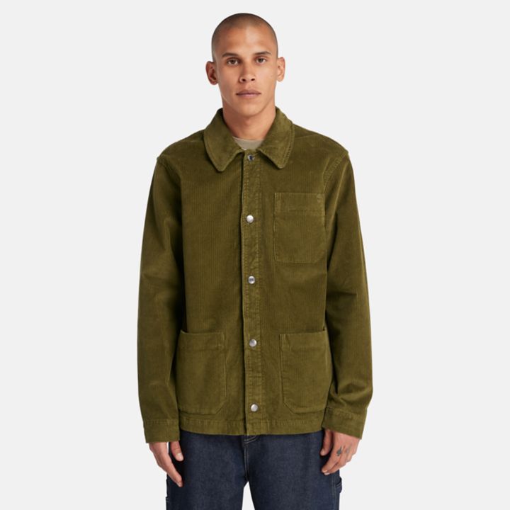 Kempshire Corduroy Chore Jacket for Men in Green