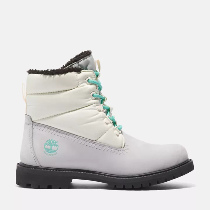 Timberland Premium 6 Inch Puffer Boot for Women in Grey