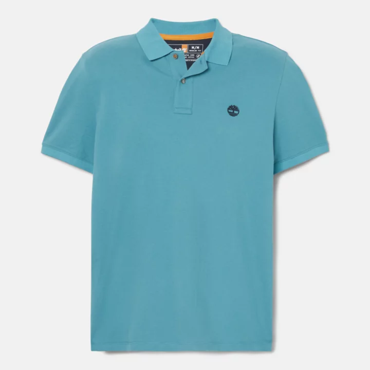 Millers River Pique Polo Shirt for Men in Blue