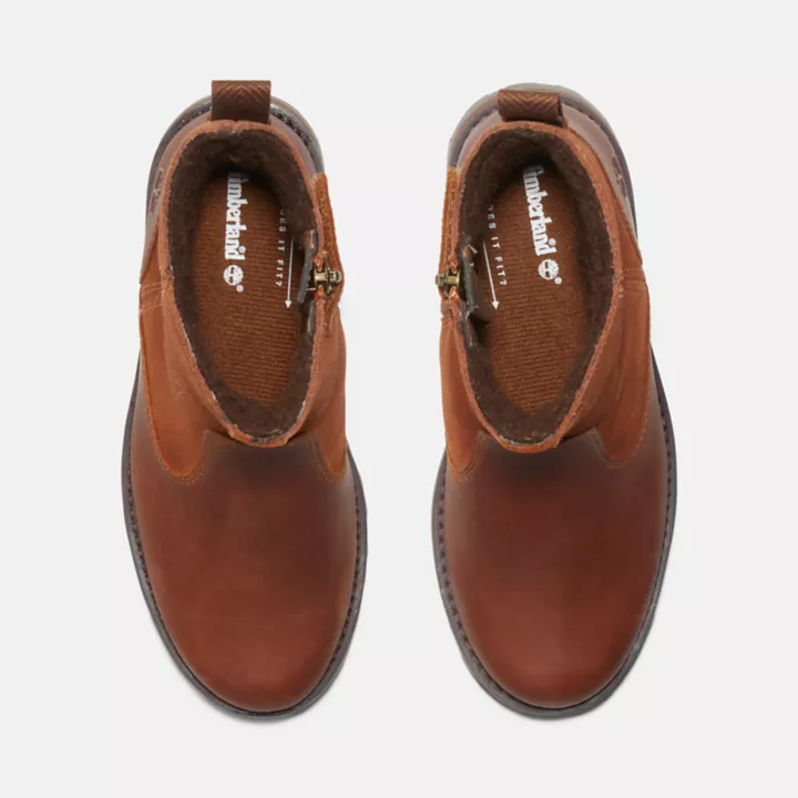 Courma Kid Lined Boot for Youth in Brown