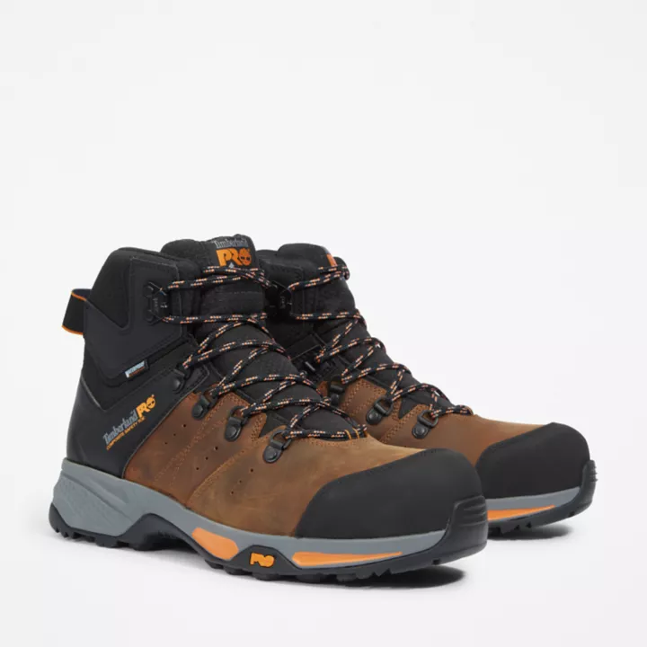 Switchback Composite-Toe Work Hiker for Men in Brown