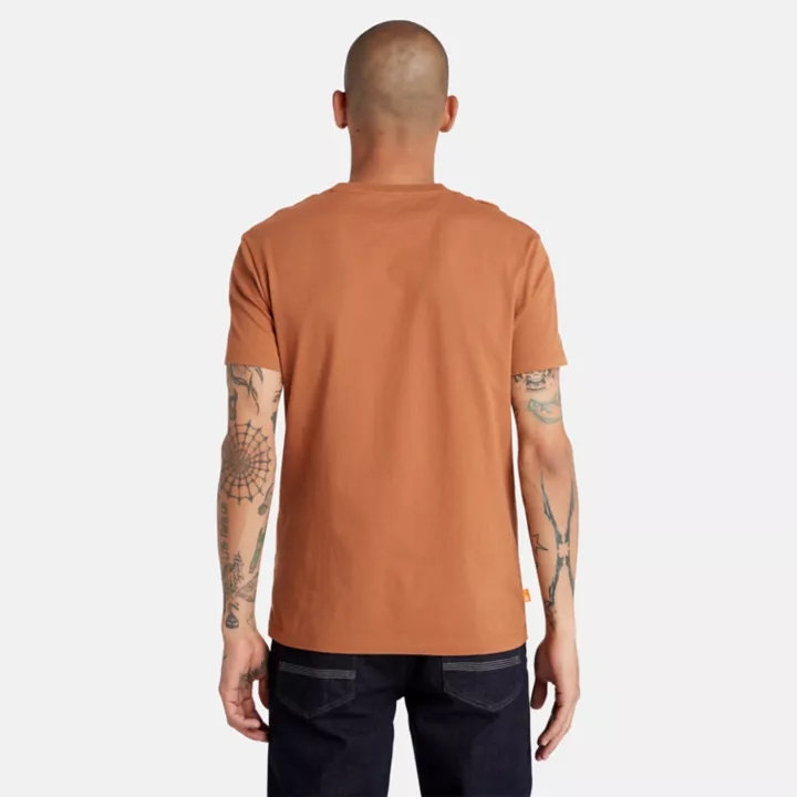 Dunstan River Crewneck T-Shirt for Men in Brown