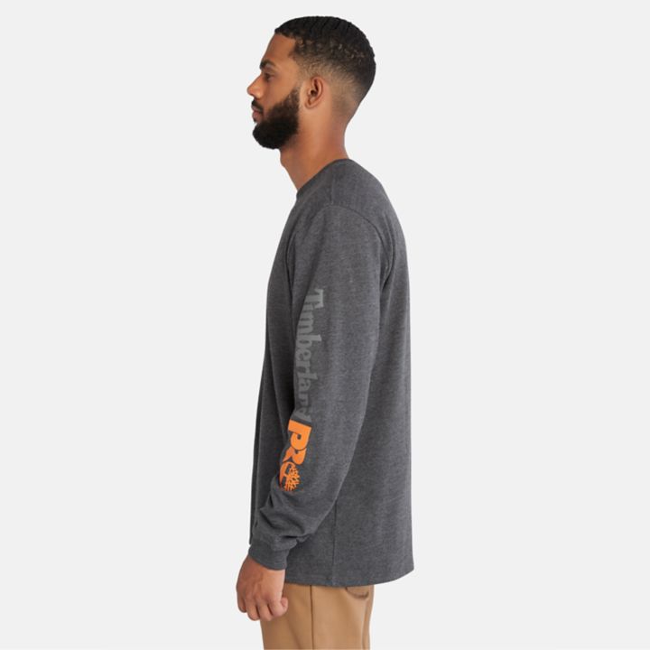Timberland PRO Core Logo LS T-Shirt for Men in Grey