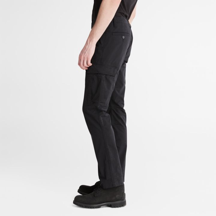 Core Cargo Trousers for Men in Black