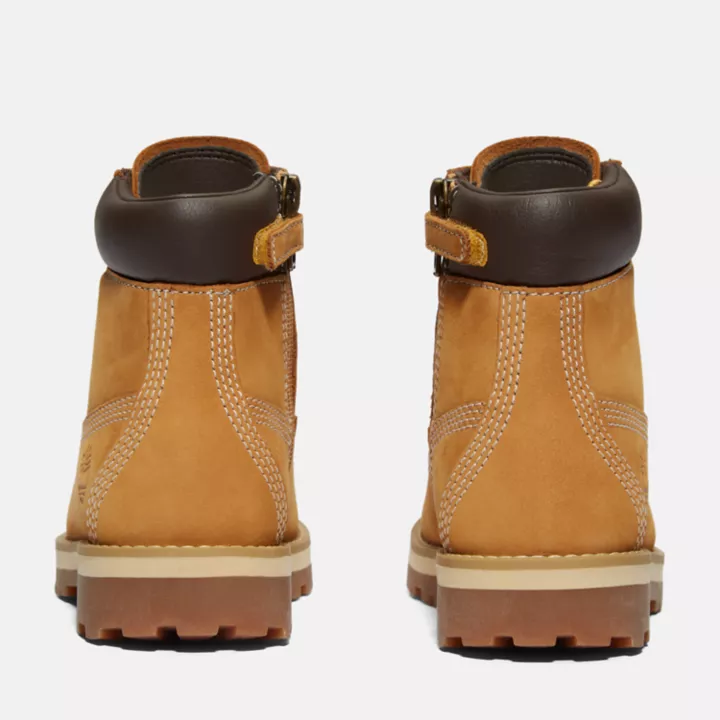 Courma 6 Inch Side-Zip Boot for Youth in Yellow