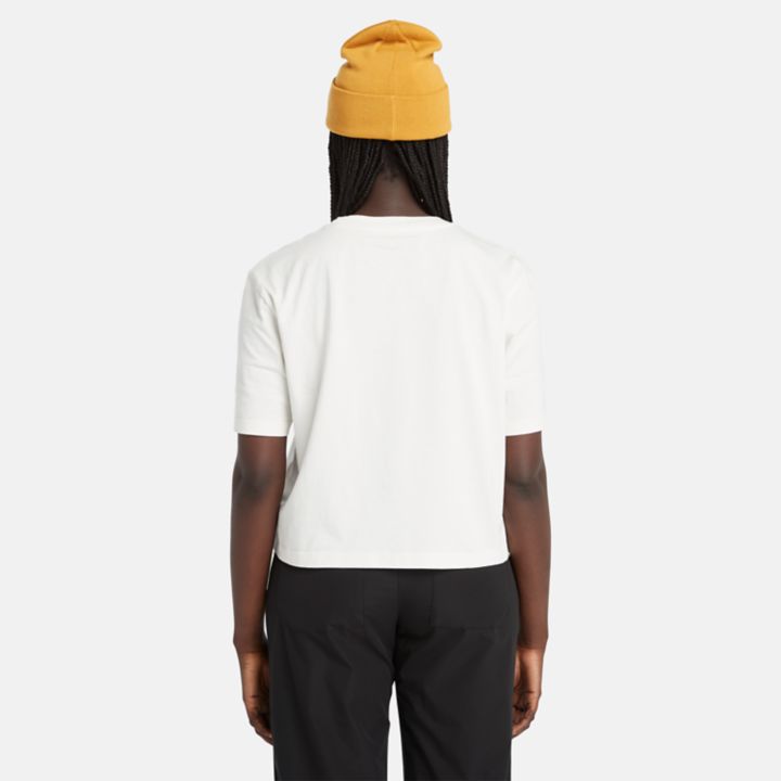 Cropped T-Shirt for Women in White