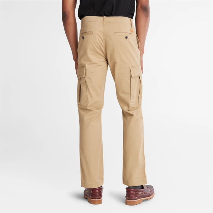 Core Cargo Trousers for Men in Beige