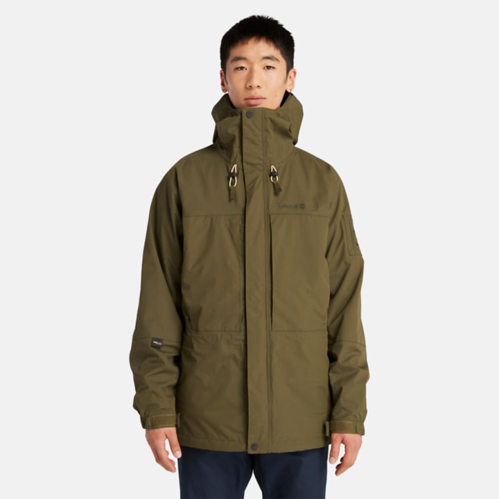 Waterproof Outdoor Parka for Men in Green