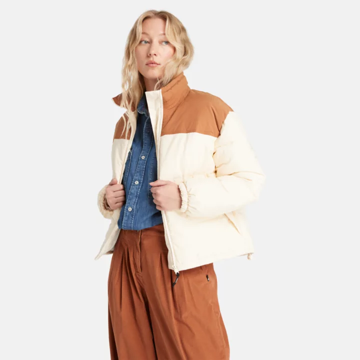 Mountain Welsh Puffer Jacket for Women in Beige