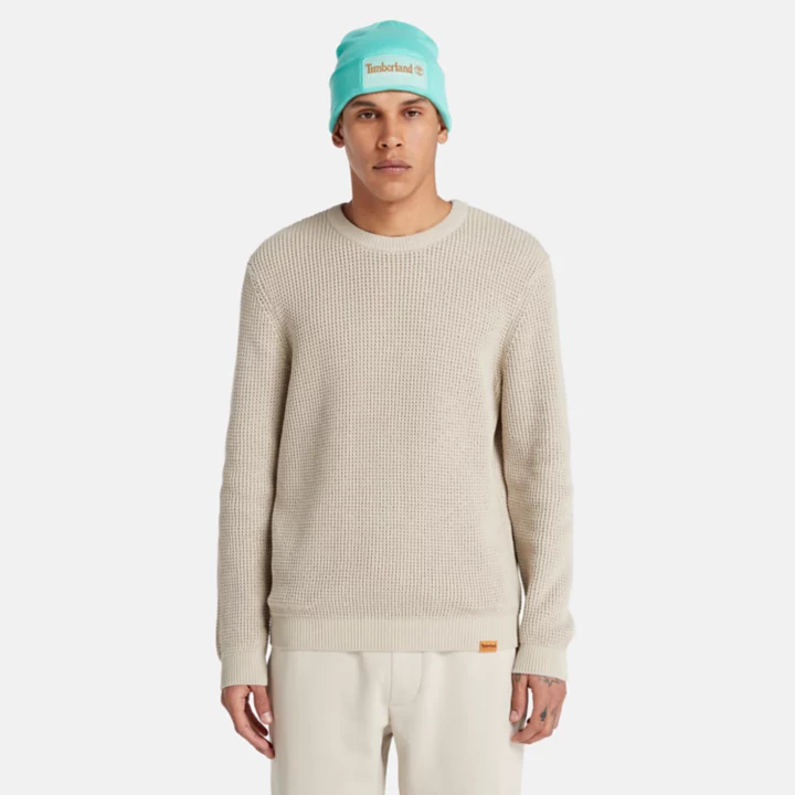 Tuck Crewneck Jumper for Men in Grey