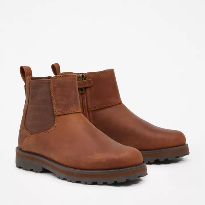 Courma Kid's Chelsea Boot for Junior in Brown