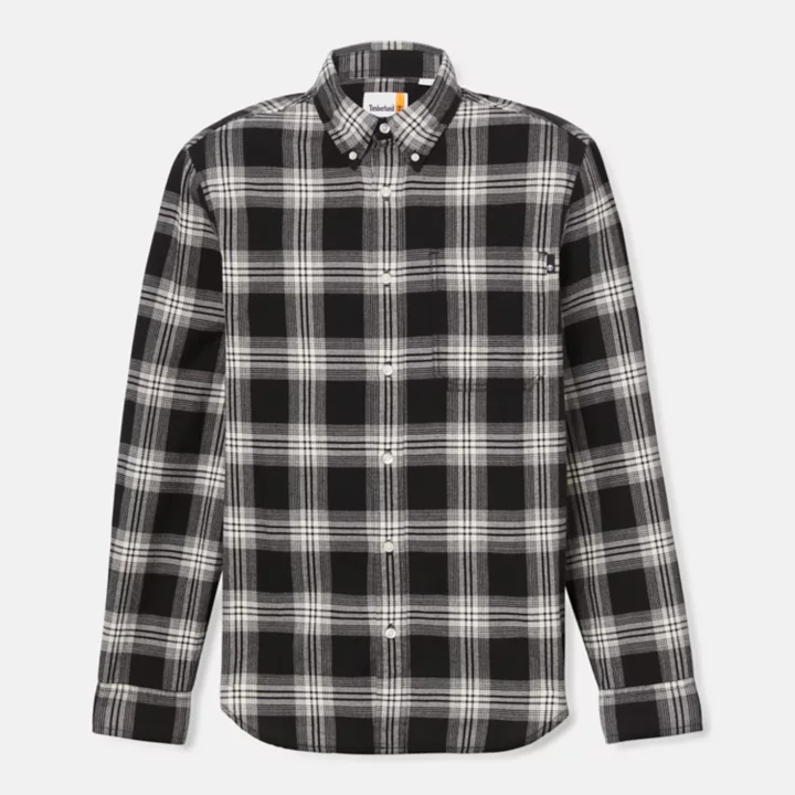 Tartan Shirt for Men in Black/White