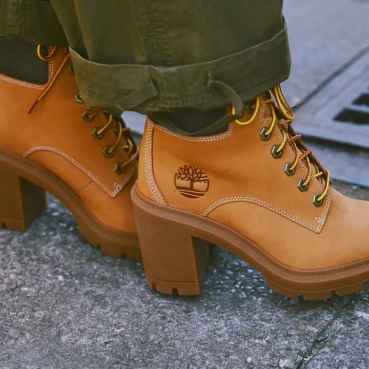 Allington Height Lace-Up Boot for Women in Yellow