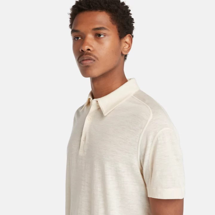Timberland x Icebreaker Merino Linen Polo for Men in White