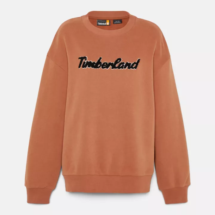 Logo Crewneck Sweatshirt for Women in Terracotta