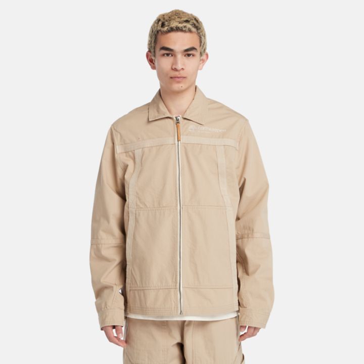 All Gender Earthkeepers by Raeburn Overshirt in Beige