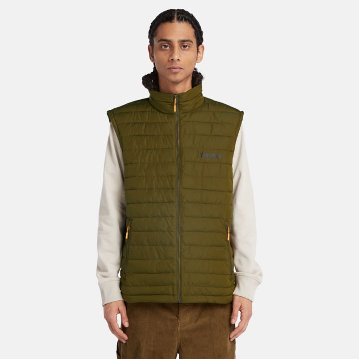 Axis Peak Water-Repellent Packable Gilet for Men in Green