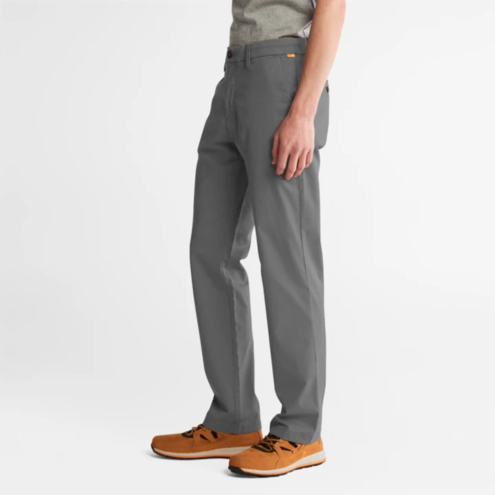 Squam Lake Stretch Chinos for Men in Grey