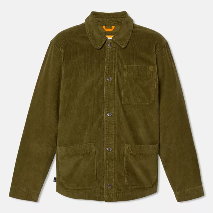 Kempshire Corduroy Chore Jacket for Men in Green