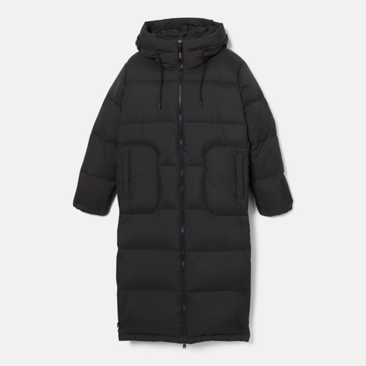 Recycled Down Puffer Jacket for Women in Black